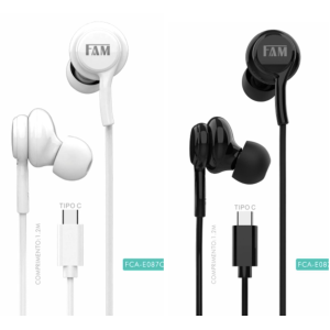 FONE COM MICROFONE COM CONTROLE DE VOLUME NO CABO FCA-E087C