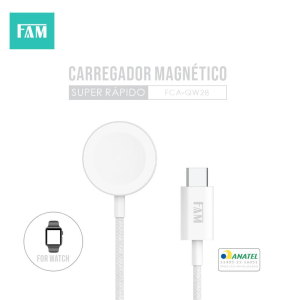 CARREGADOR INDUCAO FCA-QW28 APPLE WATCH