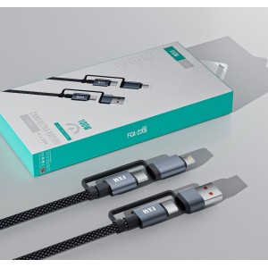 CABO USB / TIPO C / LIGHTNING 1,2M FCA-2205 100W FAM