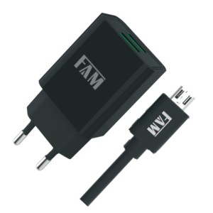 CARREGADOR COM CABO V8 2 USB 2.4A FKT-2258 FAM
