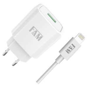 CARREGADOR IPHONE 1 USB 2.1A FKT-1205